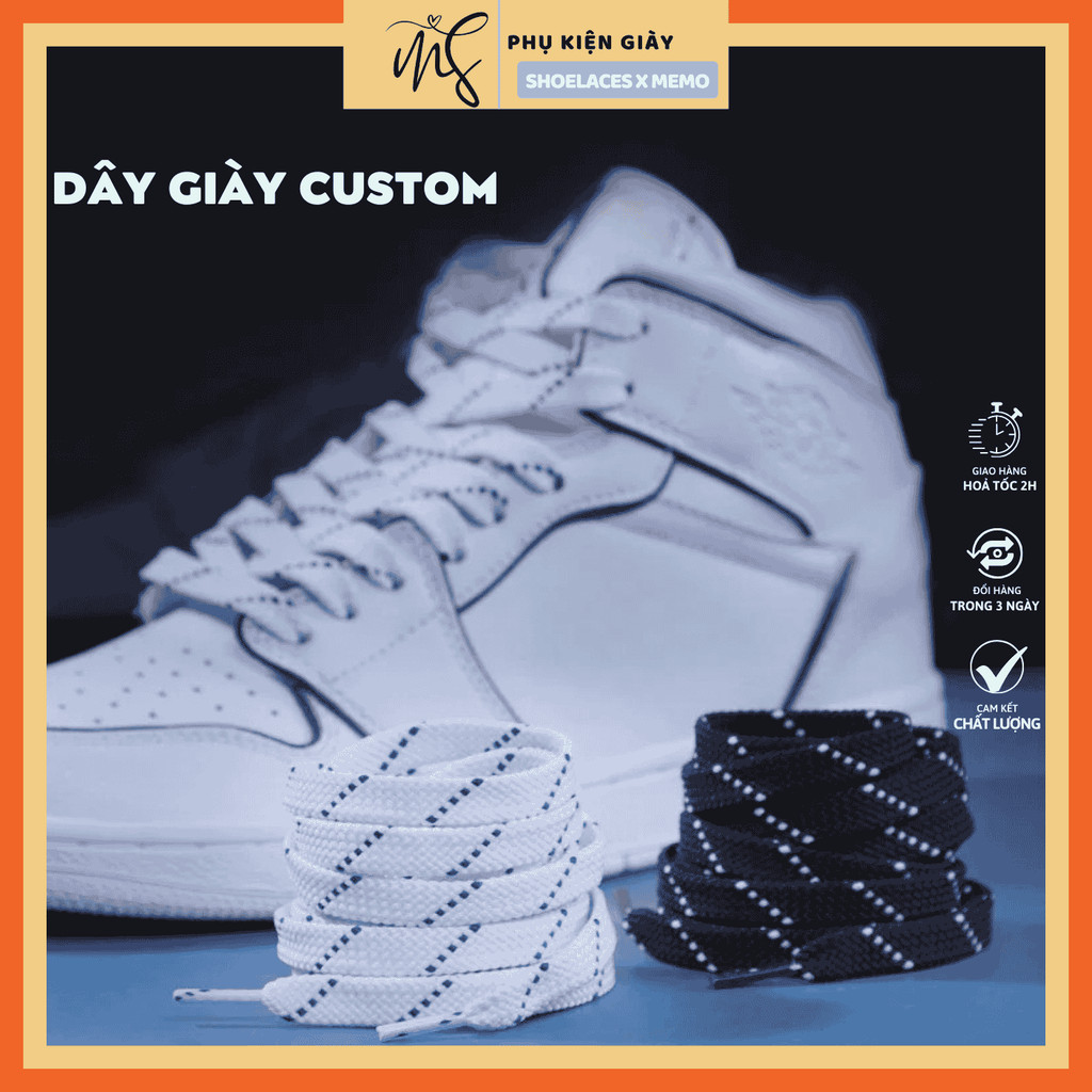 Dây Giày Custom AJ1 - Basic Phong Cách NB Memolaces